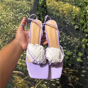 Chic Lavender Strappy Sandals
